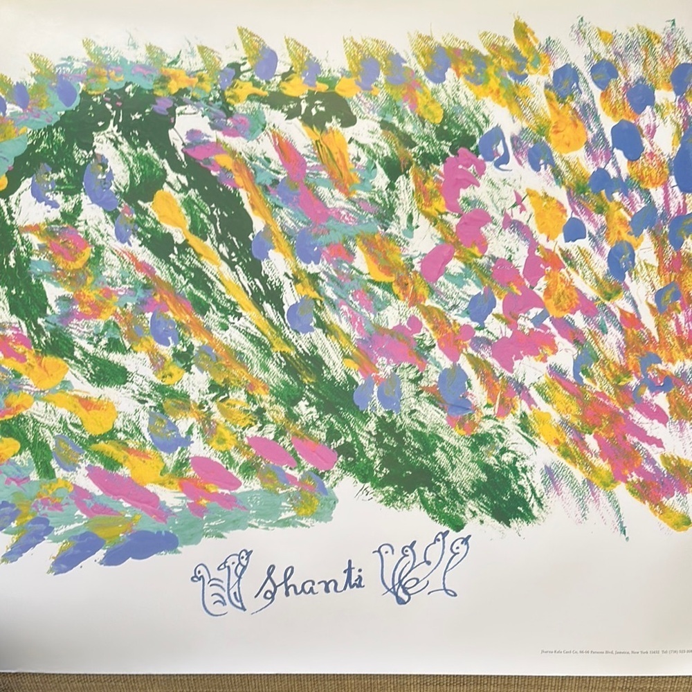 Fine Art Reproduction Poster of “Shanti” painting by Sri Chinmoy 25”X19” in tube